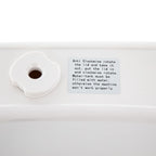 48*38*40cm Rectangle Portable Countertop Dishwasher Automatic Dishwashing with Tank Mini Dishwasher White Brown