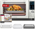 NuWave Bravo 21-Qt Toaster oven, 1800W New Oven & Air Fryer Combo, Convection Toaster Oven Countertop, Pizza, Large