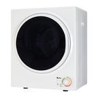 GYM25-78 Compact Portable Household clothes Dryer 1.6cuft with Stainless Steel Drum Black and White 120V MECHANICAL Control ETL Certification