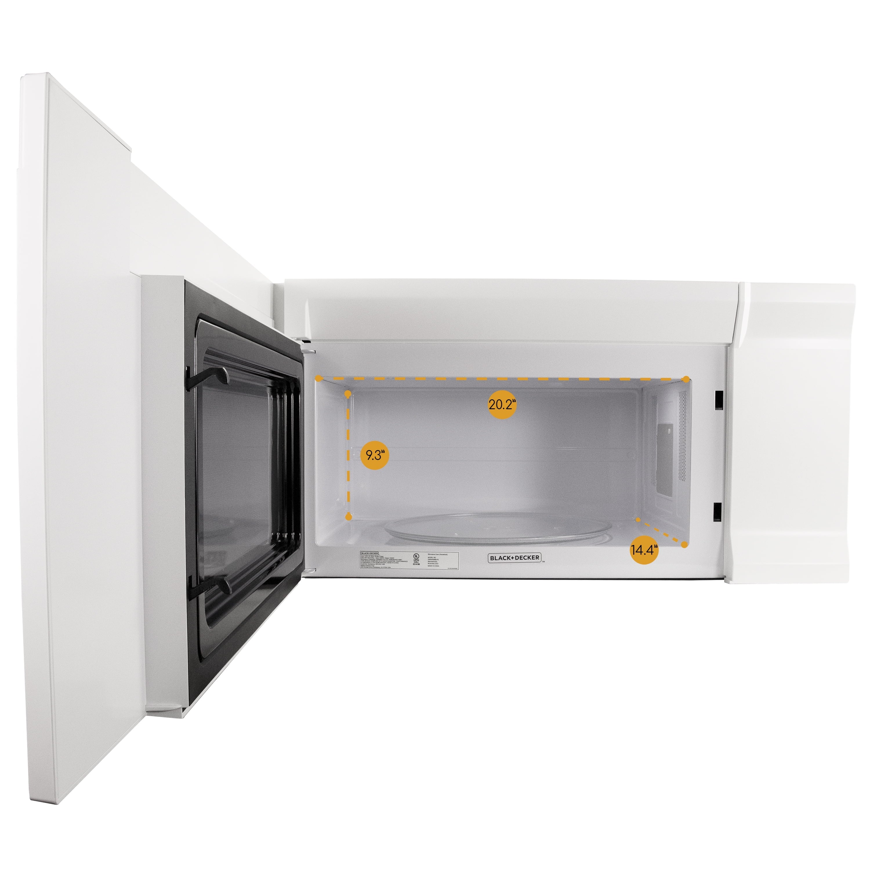 Black?�� Over The Range 1.6 Cu. Ft. Microwave Black