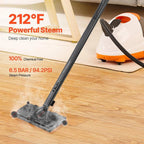 Choco Moon 2000W Powerhouse Steamer, 51 oz Tank, 27 Attachments, Versatile Cleaner for Carpet, Floors, Windows, Cars, Ultimate Home & Auto Detailing Tool