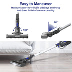 MOOSOO Stick Vacuum Cleaner, 4-in-1 Handheld Cordless Vacuum with Powerful Suction for Home Hard Floor Carpet Car Pet Hair, XL-618A