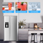 WAA 20 Cu.ft. Large Refrigerator, 2 French Door Stainless Steel