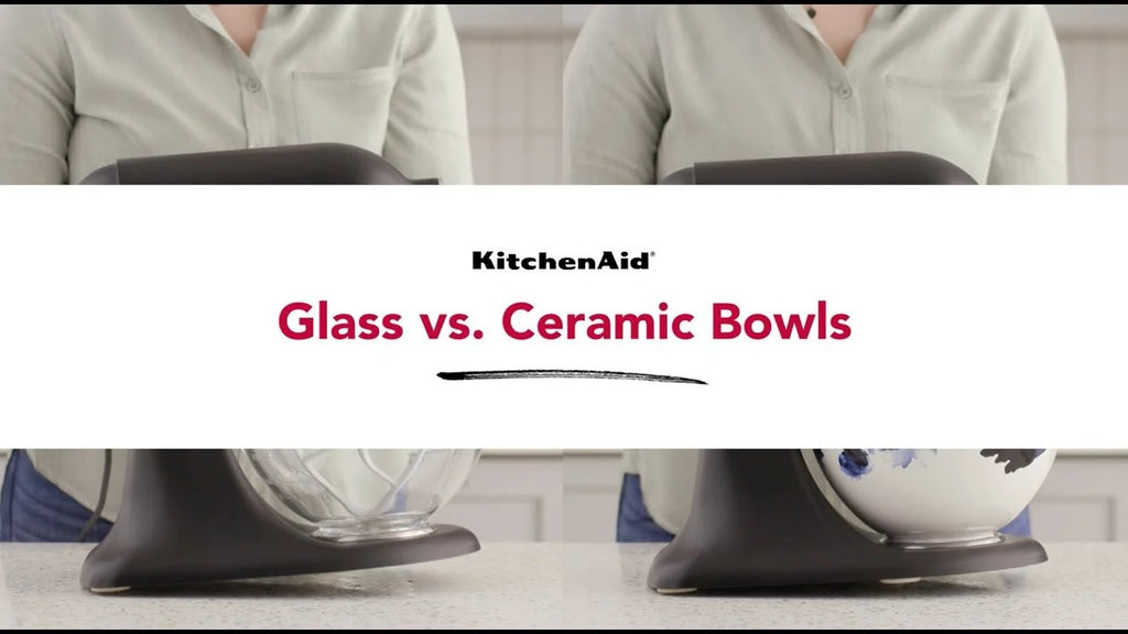 KitchenAid 5-Quart Poppy Ceramic Bowl | Fits 4.5-Quart & 5-Quart KitchenAid Tilt-Head Stand Mixers