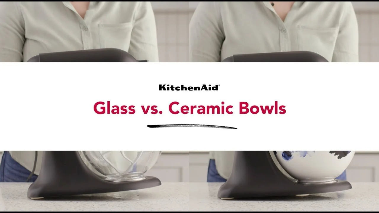 KitchenAid 5-Quart Poppy Ceramic Bowl | Fits 4.5-Quart & 5-Quart KitchenAid Tilt-Head Stand Mixers