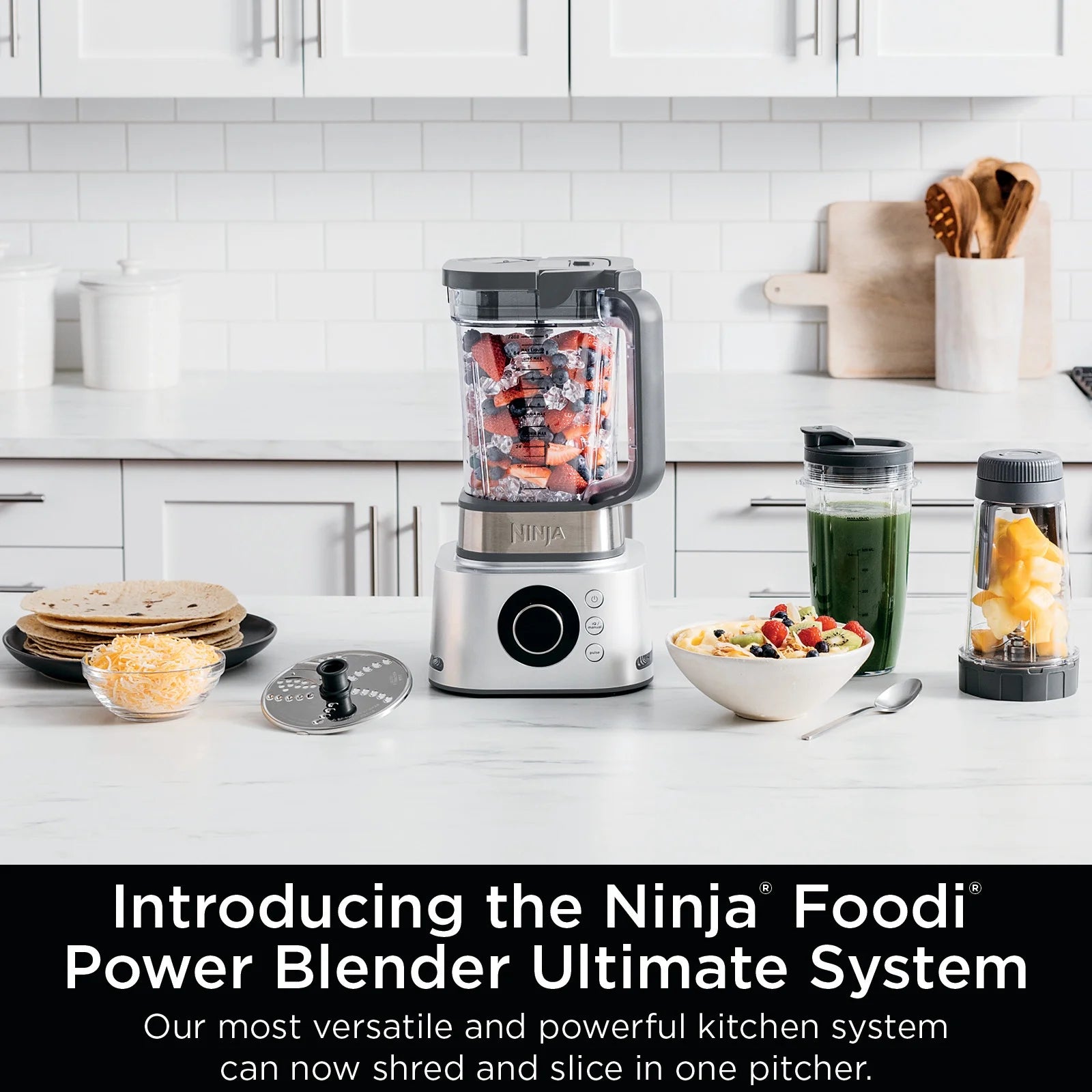 Ninja Foodi 72 oz Power Blender Ultimate System 1200 W, Silver, SS400