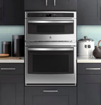 GE Appliances PT7800SHSS 30 Inch Electric Double Wall Oven/Microwave Combo Stainless Steel