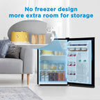 Mainstays 2.7 Cu. ft. Single Door Mini Refrigerator, Black