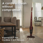 Electrolux Ergorapido Pet Cordless 2-in-1 Vacuum for Pet Hair Removal