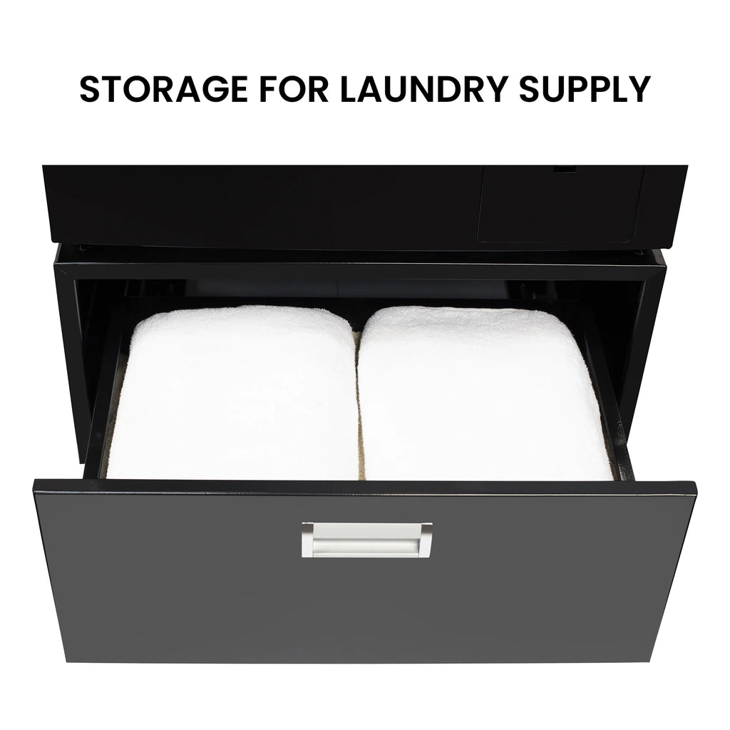 All-in-One Washer Dryer VENTED-DRY FASTER than Condense 15lb 110V + Pedestal