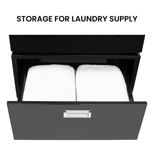 All-in-One Washer Dryer VENTED-DRY FASTER than Condense 15lb 110V + Pedestal