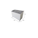Premium Levella 7.4 cu. ft. Curved Glass Top Chest Freezer White (PFR740G)