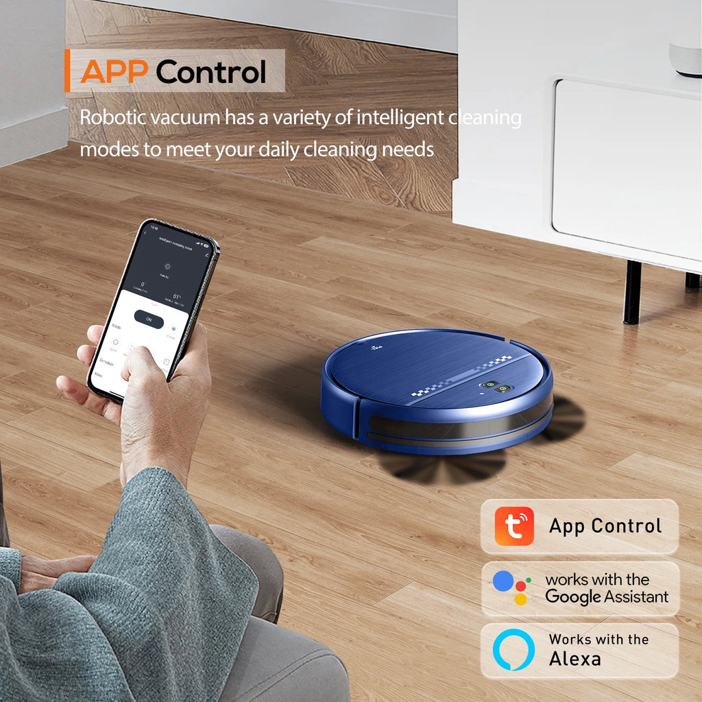 GOOVI Robot Vacuum Cleaner, 2 in 1 Robot Vacuum and Mop Combo for Pet Hair, Hard Floor