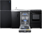 80" Wide All-In-One Kitchenette with Range and Dishwasher