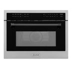 ZLINE Autograph Edition 24" 1.6 cu ft. Built-in Convection Microwave Oven in Stainless Steel and Matte Black Accents