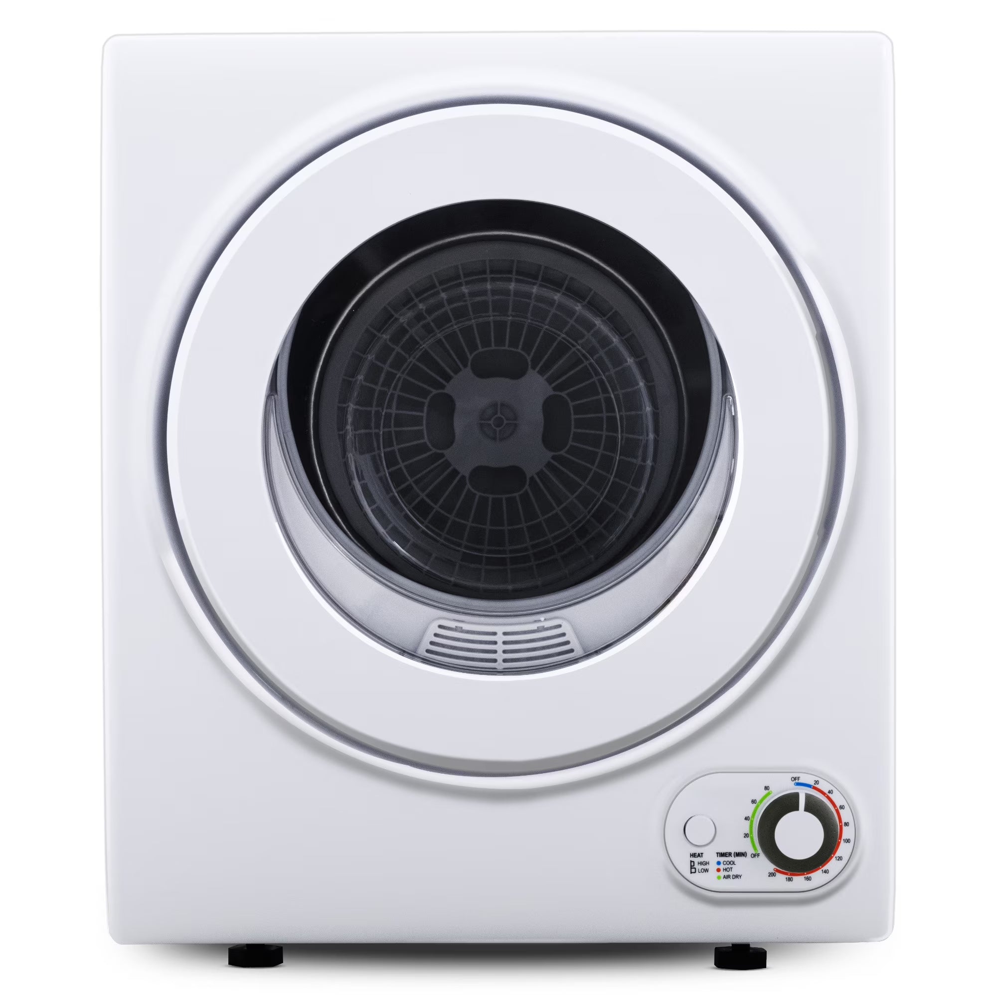 EUHOMY 1.5 Cu.Ft Portable Clothes Dryer 850W Front Load with 200 Minute Timer for Apartment Home DOE Certified, White