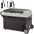 VEVOR Car Refrigerator 48Qt, Dual Zone Car Fridge Freezer12/24V DC & 110-240V AC Electric Compressor Cooler for Truck Vehicle RV