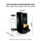 Nespresso Vertuo Plus Coffee and Espresso Maker by De'Longhi, Black