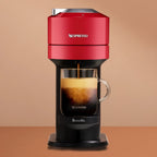 Breville Vertuo Next Coffee and Espresso Maker in Light Gray plus Aeroccino3 Milk Frother in Black