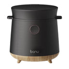 Banu Uniforms in 3-Cup in Multi-Functional Rice Cooker, White, Nonstick Interior