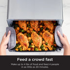 Ninja Flip Toaster Oven & Air Fryer, 8-in-1 Functionality, Flip Up & Away Capability for Storage Space, SP151