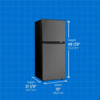 Danby 4.7 cu. ft. 2-door Compact Fridge in Black Stainless Steel Look DCR047A1BBSL