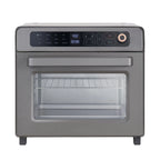 12-In-1 air-fried toaster oven, 25L convection table oven, 1700W stainless steel with pizza pan, rack and gloves, 12-slice and 12-inch pizza capacity
