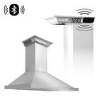 ZLINE 36 in. Wall Mount Range Hood in Stainless Steel with Crown Molding (KBCRN-36)
