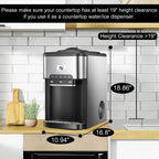 NUNET 3 in 1 Portable Ice Maker + Water Cooler Dispenser 5 Gallon with Child Safety Lock