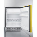 Summit Brf631bk 24 Inches Wide 5.1 Cu. Ft. Compact Refrigerator And Freezer Combo - Yellow