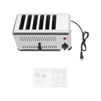 6-Slice Stainless Steel Toaster, 1680W High-Power with Adjustable Timing, Wide Slots, and Easy-to-Clean Design for Perfect Toast Every Time
