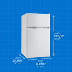 Danby 3.1 cu. ft. 2-door Compact Fridge in White DCR031B1WDD