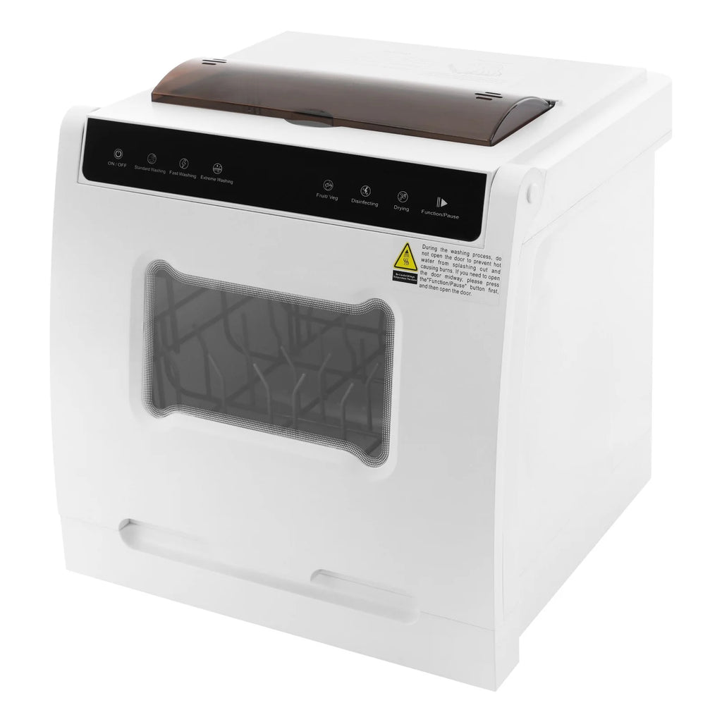 Compact Dishwasher, 18.11in Width with 4-6 Place Settings, 5 Wash Modes and Disinfection Function, Ideal for Apartments and RVs