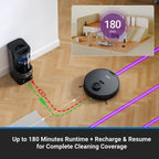 Eureka Self-Emptying Robot Vacuum with HEPA Filter, Smart Navigation & Voice Control, NERE10SW