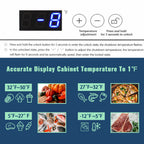 DEMULLER Deep Chest Freezer Freezers with Two Storage Baskets Ultra-Low Temperature Black 79-B-1