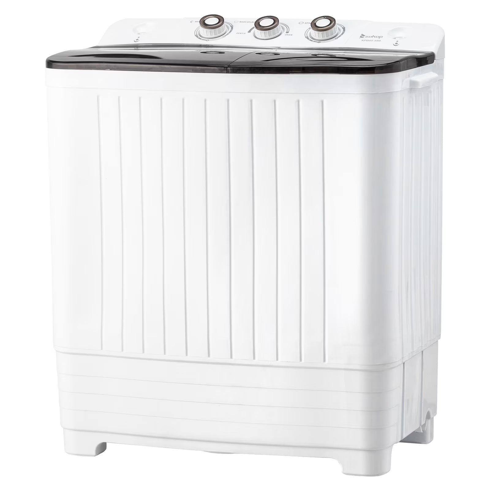 UbesGoo Compact Twin Tub Portable Mini Washing Machine 20lbs Total Washing Machine W/Drain Pump