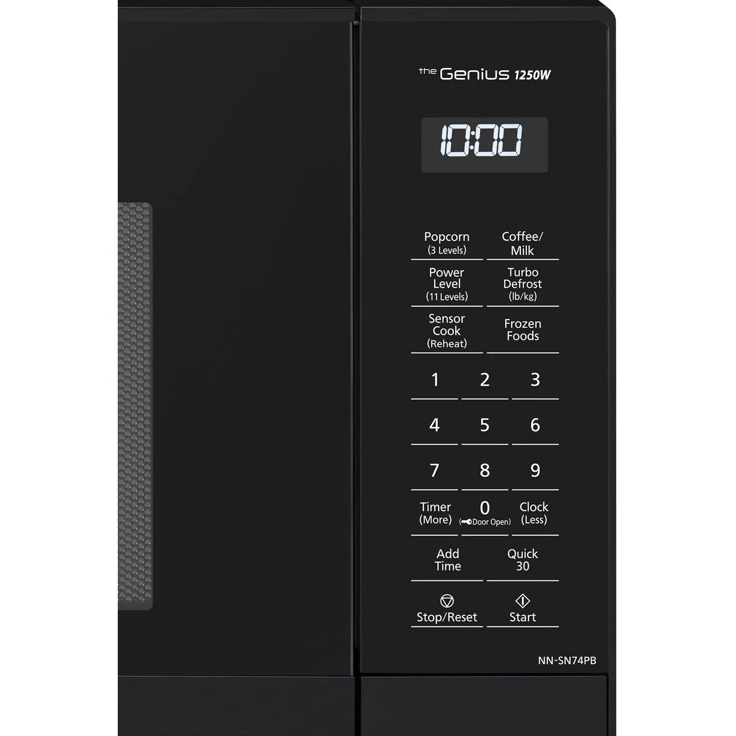 Panasonic 1.6-cu. ft. 1250W Countertop Microwave with Inverter Technology, Black NN-SN74PB