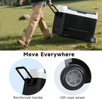 12 Volt Car Refrigerator, 37QT Portable Fridge Freezer(-4�H~68�H), Compressor Cooler 12/24V DC and 110~240 AC for Truck Van RV Camper SUV Travel Camping Road Trips