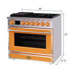 Akicon 48 Inch Freestanding Gas Range with 8 Sealed Burners Cooktop, 6.7 Cu.Ft. Dual Zone Capacity, Natural Gas/LP Convertible-BSGBGGA1