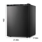 KNDKO 2.6Cu.ft Upright Freezer, Mini Freezer with Reversible Single Door, Removable Shelves, Adjustable Thermostat for Home/Kitchen/Office, Silver