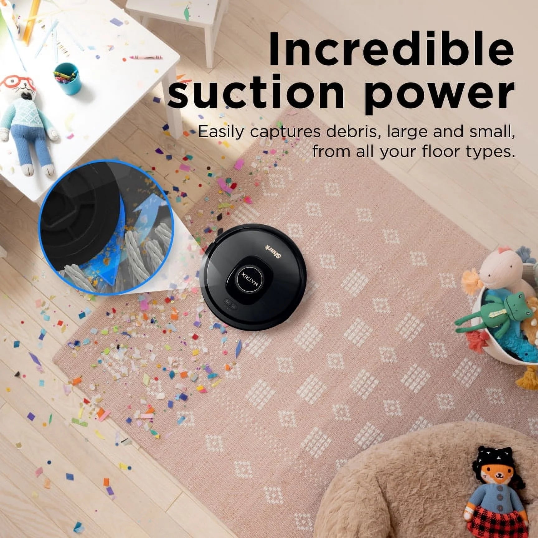 Shark Matrixa?�� Robot Vacuum, No Spots Missed, Precision Home Mapping, Perfect for Pet Hair, Wi-Fi, AV2310, New