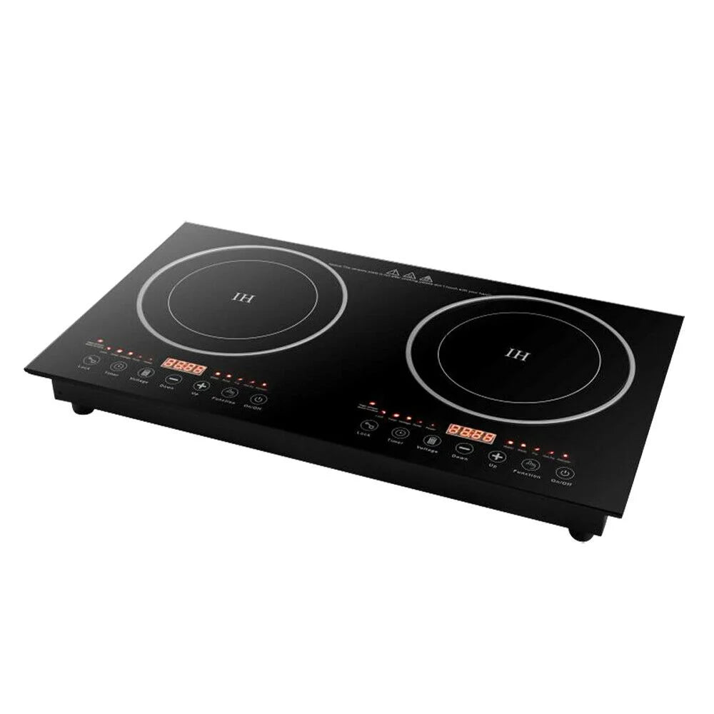 Double Induction Electric Cooktop in Black