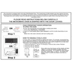 GE 1.1 Cu Ft Countertop Microwave Oven, 950W, Stainless Steel, One-Touch Cooking, Turntable, Auto Defrost, Child Lock, Model GCST11N1WSS