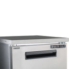 Maxx Cold Single Door Undercounter Freezer, 27.5"W, 6.5 Ct Ft, in Stainless Steel (MXCF27UHC)