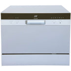 6 Place Settings Silver Countertop Dishwasher with Delay Start and LED display