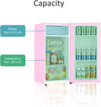 HUMSURE 3.1 Cu.ft Mini Fridge with Freezer, Single Door Compact Refrigerator for Dorm, Office