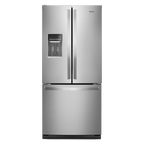 Whirlpool Wrf560seh 30" Wide 19.7 Cu. Ft. French Door Refrigerator - Stainless Steel
