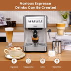 Gevi 20 Bar Espresso Machine, Coffee Maker with Milk Frother��White