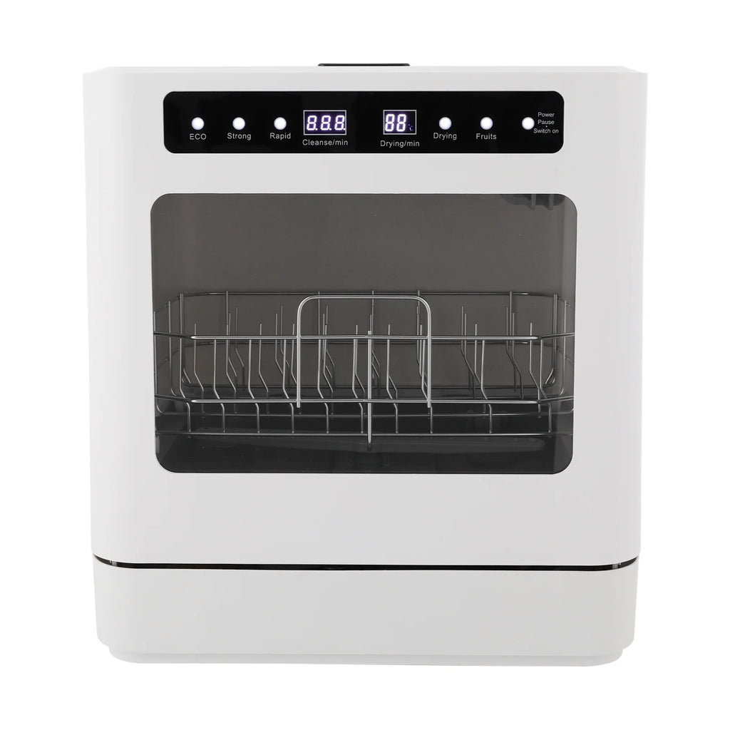 White Portable Mini Dishwasher, Countertop Dishwasher, Household Mini Dishwasher for Homes, Apartments