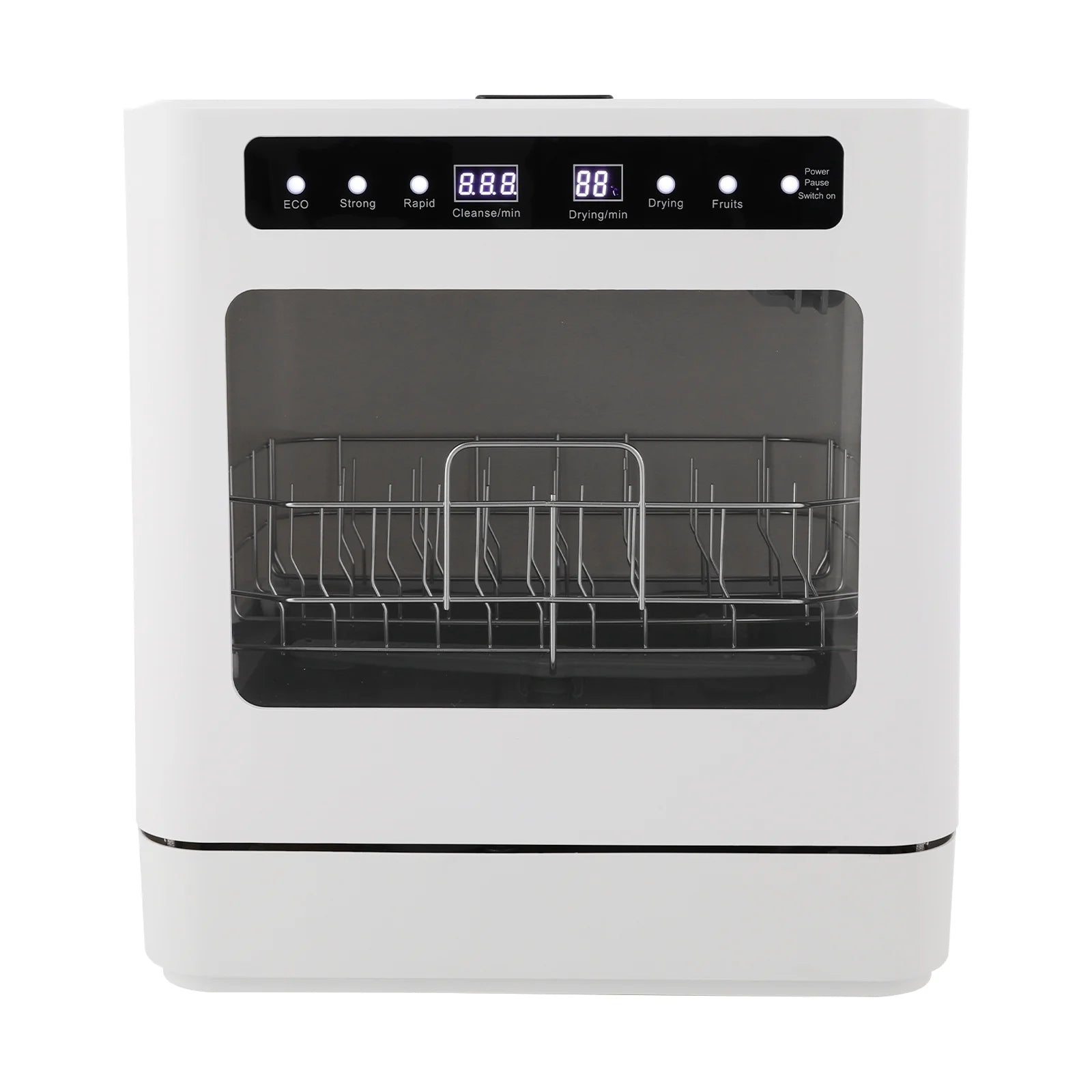 White Portable Mini Dishwasher, Countertop Dishwasher, Household Mini Dishwasher for Homes, Apartments